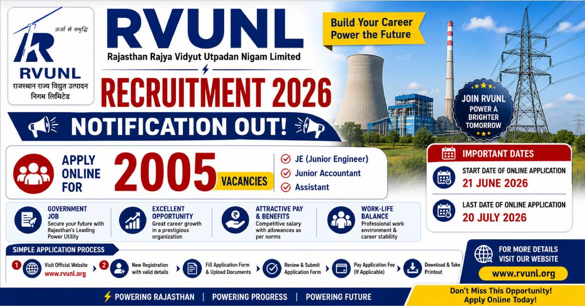 RVUNL Recruitment 2026